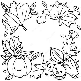 Hello Autumn Coloring Pages