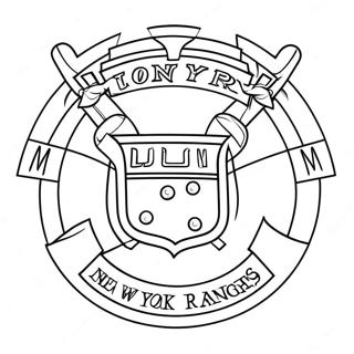 New York Rangers Logo Coloring Page 35323-28262