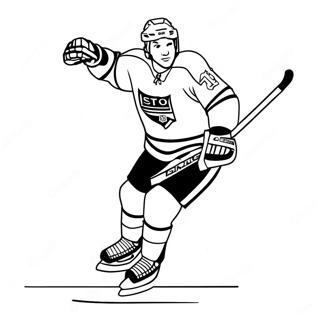 New York Rangers Player Skating Coloring Page 35324-28272