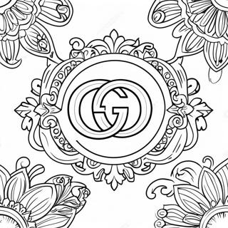 Gucci Logo Coloring Page 35333-28276