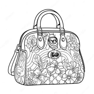 Stylish Gucci Handbag Coloring Page 35334-28278