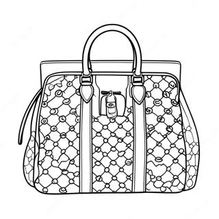 Stylish Gucci Handbag Coloring Page 35334-28280