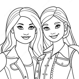 Barbie Skipper Stacie And Chelsea Coloring Pages