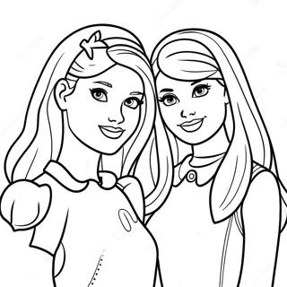 Barbie Skipper Stacie And Chelsea Coloring Page 35343-28287