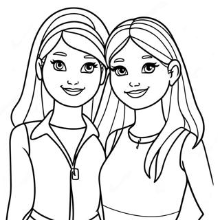 Barbie Skipper Stacie And Chelsea Coloring Page 35343-28288