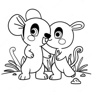 Skipper And Chelsea Playing Together Coloring Page 35344-28283