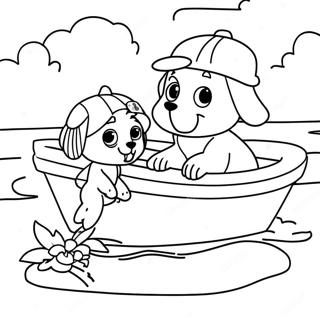 Skipper And Chelsea Playing Together Coloring Page 35344-28284