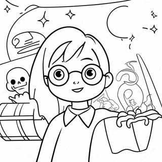 Harry Potter Birthday Celebration Coloring Page 35363-28299