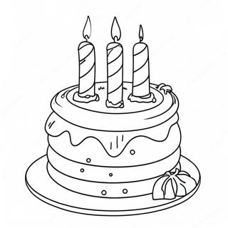 Magical Harry Potter Birthday Cake Coloring Page 35364-28302