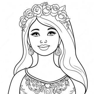 Pregnant Barbie Coloring Pages