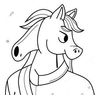 Bojack Horseman In A Dramatic Pose Coloring Page 35434-28359