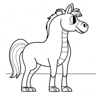 Bojack Horseman In A Dramatic Pose Coloring Page 35434-28360