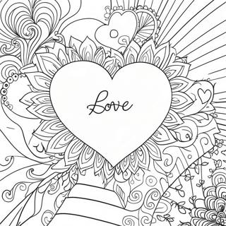 True Love Heart Coloring Page 35443-28364