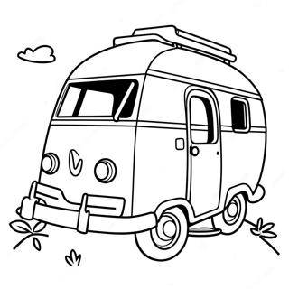 Barbie Camper Coloring Pages