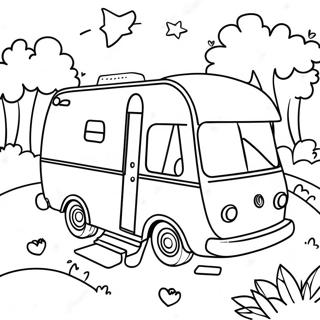 Barbie Camper Adventure Coloring Page 35463-28380