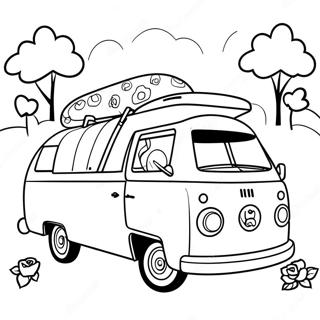 Barbie Camper With Friends Coloring Page 35464-28382