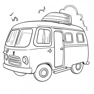 Barbie Camper With Friends Coloring Page 35464-28384