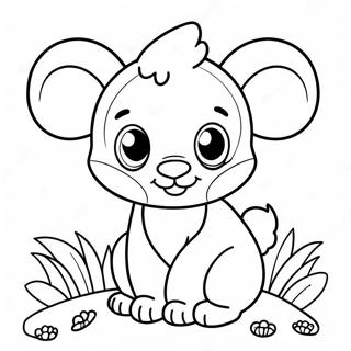 Cute Hard Animal Coloring Page 35483-28389