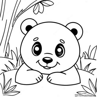 Playful Panda Coloring Page 35484-28395