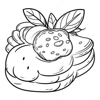 Freshly Baked Bread Coloring Page 35494-28419