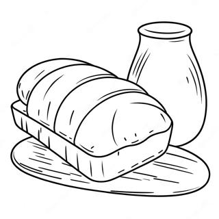 Freshly Baked Bread Coloring Page 35494-28420