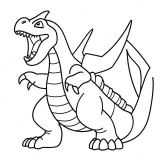 Garchomp Coloring Page 35513-28414