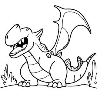 Ferocious Garchomp Coloring Page 35514-28422