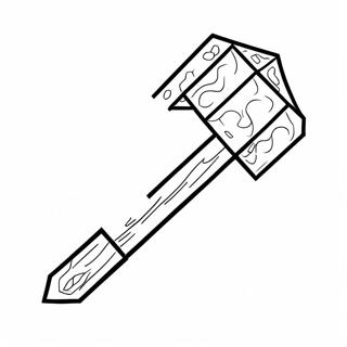 Minecraft Pickaxe Coloring Pages