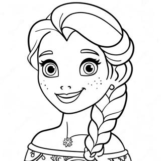 Frozen Disney Princess Coloring Pages