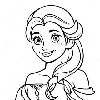 Frozen Disney Princess Coloring Page 3556-2878