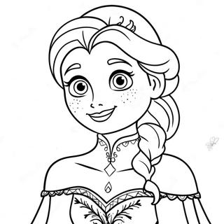 Frozen Disney Princess Coloring Page 3556-2879