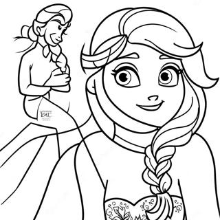 Frozen Disney Princess Coloring Page 3556-2880