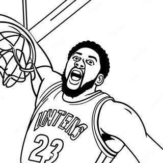 Anthony Davis Dunking Coloring Page 35574-28466