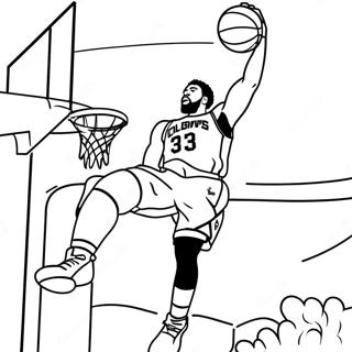 Anthony Davis Dunking Coloring Page 35574-28468