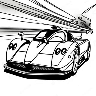 Pagani Zonda In Motion Coloring Page 35604-28493