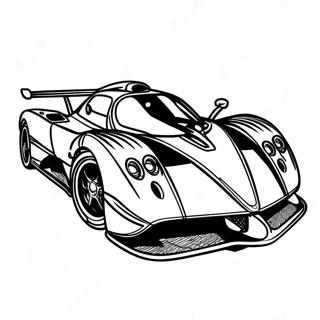 Pagani Zonda In Motion Coloring Page 35604-28494