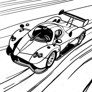 Pagani Zonda In Motion Coloring Page 35604-28495