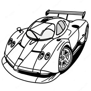 Pagani Zonda In Motion Coloring Page 35604-28496