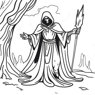 Wraith In Mysterious Shadow Coloring Page 35634-28521