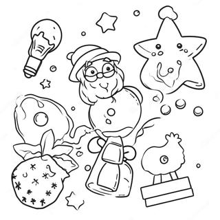 Science Christmas Coloring Pages