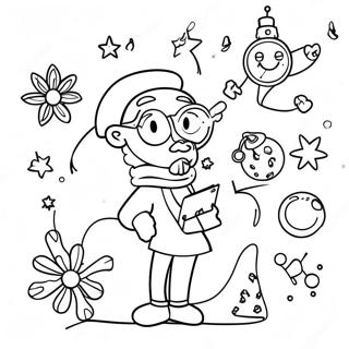 Science Christmas Coloring Page 35653-28527