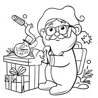 Science Christmas Coloring Page 35653-28528