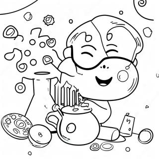 Festive Science Lab Coloring Page 35654-28533