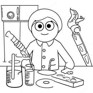 Festive Science Lab Coloring Page 35654-28535