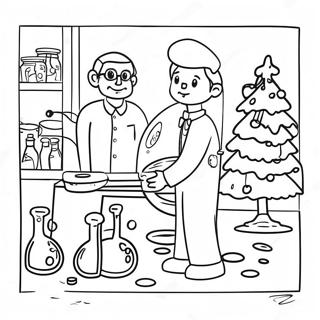 Festive Science Lab Coloring Page 35654-28536