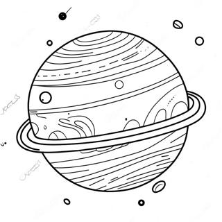 Colorful Jupiter With Moons Coloring Page 35664-28546