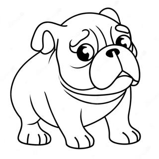 Bulldog Coloring Page 3566-2881