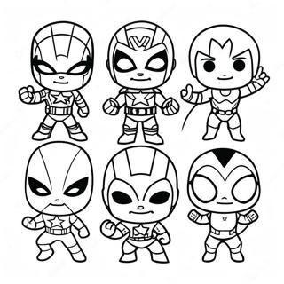 Chibi Marvel Coloring Pages