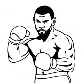 Ufc Fighter In Action Coloring Page 35694-28565