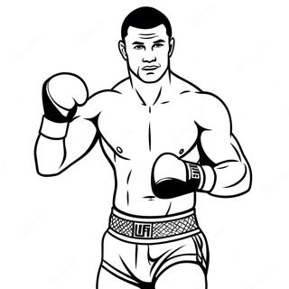 Ufc Fighter In Action Coloring Page 35694-28566